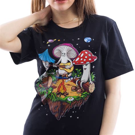 Magic Mushrooms Party T Shirt Psilocybin Mushrooms Tee Etsy