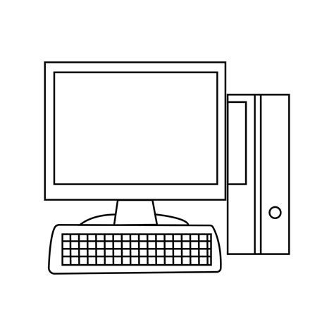 Computer with checklist. Workspace with computer, coffee cup, plant and ...