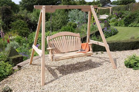 RHS Serenity Garden Swing Seat in Western Red Cedar | Sitting Spiritually