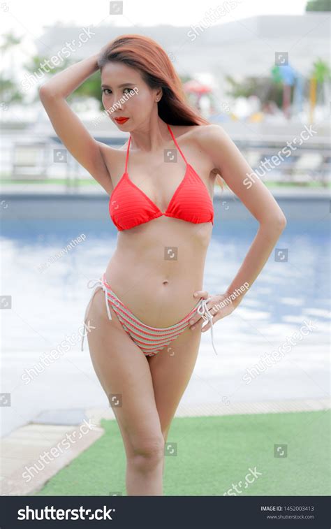 Beautiful Sexy Woman Red Bikini Portrait Stock Photo Shutterstock