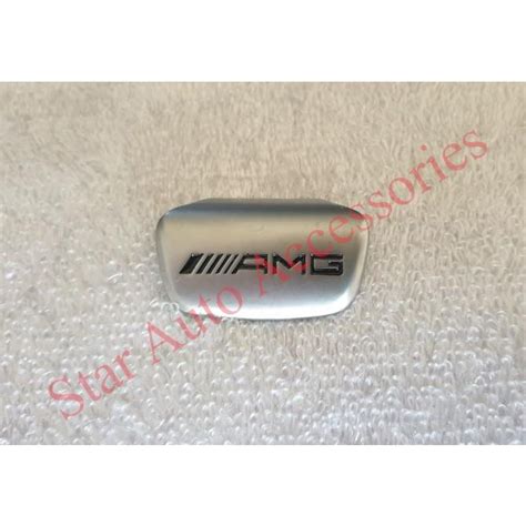 Jual Emblem Plat Stir Amg Mercedes Benz W W W W W Silver