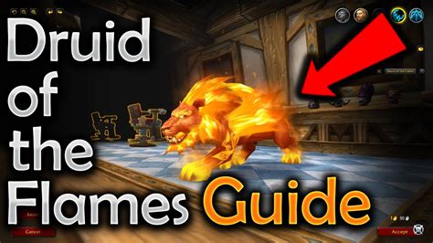 How To Unlock The Druid Of The Flames Druid Cat Form World Of