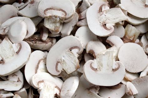 Delicious Sliced White Button Mushrooms