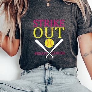 Baseball Strike Out Breast Cancer Svg Png Breast Cancer Etsy