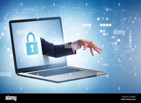 The Hacker Man Trying To Steal Personal Data Stock Photo Alamy