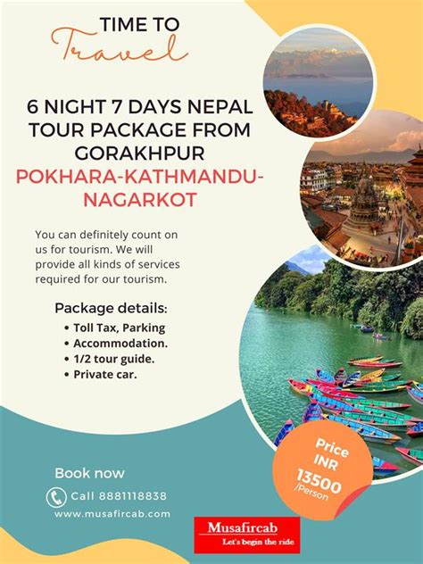 6 Night 7 Days Nepal Tour Package Itinerary From Gorakhpur