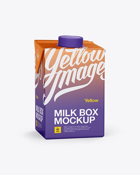 200ml Milk Carton Mockup Free Download Images High Quality Png 