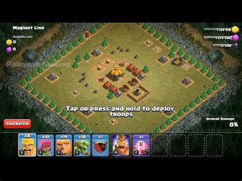 Clash Of Clans Level Maginot Line Single Player Campaign Walk