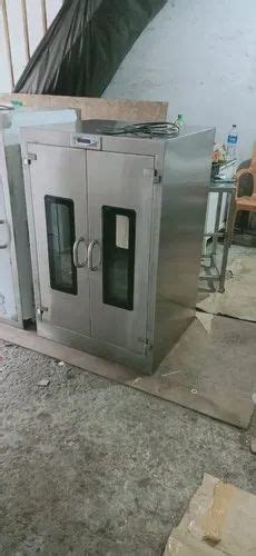 Double Door Static Pass Box Size 915 L X 915 D 915 H For Pharmaceutical Industry At Rs