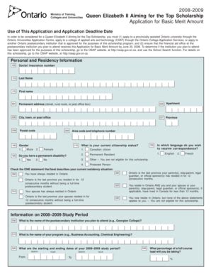 Fillable Online OSAP Paper Application Form Fax Email Print PdfFiller