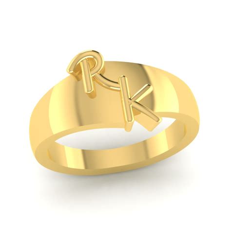 Sale K Alphabet Gold Ring In Stock