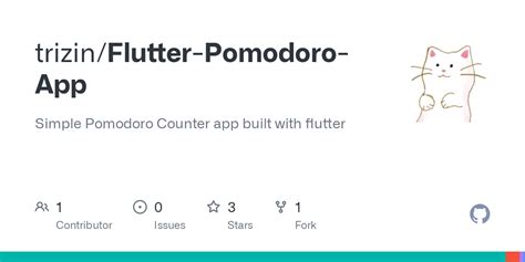 Github Trizin Flutter Pomodoro App Simple Pomodoro Counter App Built