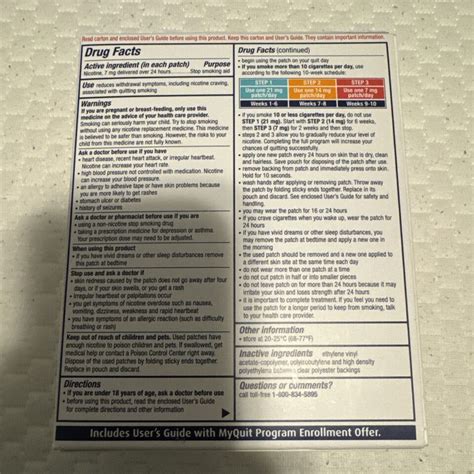 Nicoderm Cq Step Mg Clear Nicotine Patch Count Ebay