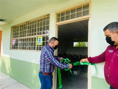 Entrega Arturo Medina Aulas Rehabilitadas En Secundaria De Balleza