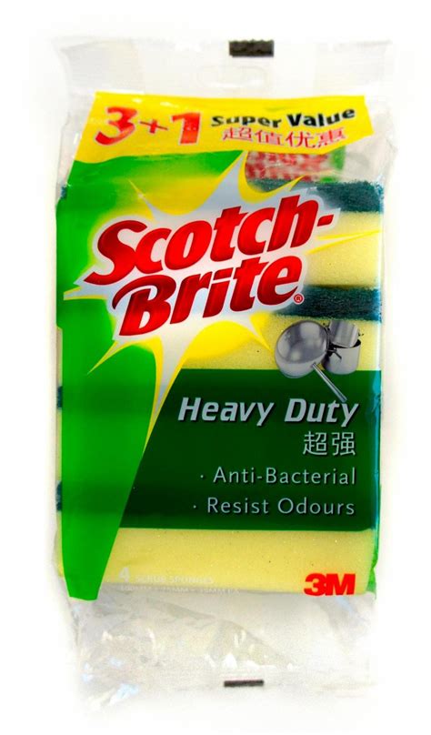 Scotch Brite™ Heavy Duty Sponge 213vp 75 Mm X 100 Mm 12 Packbag 3