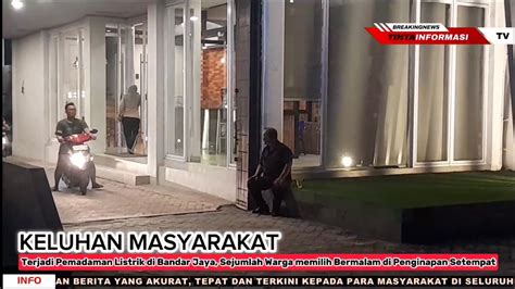 Terjadi Pemadaman Listrik Di Bandar Jaya Sejumlah Warga Memilih