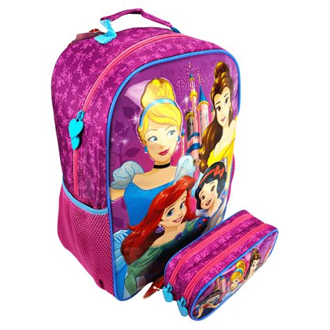 Mochila Princesas Disney Estojo Duplo Xeryus 11562 Kit Escolar Completo