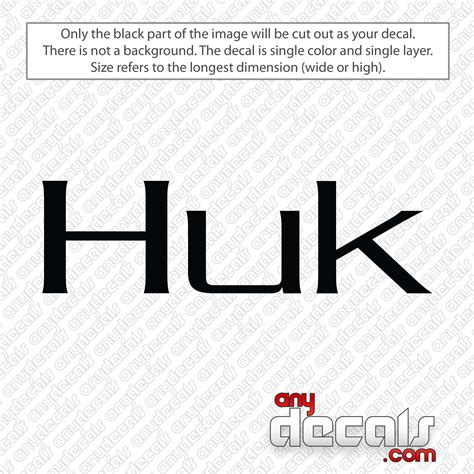 Huk Performance Fishing Decal Sticker - AnyDecals.com