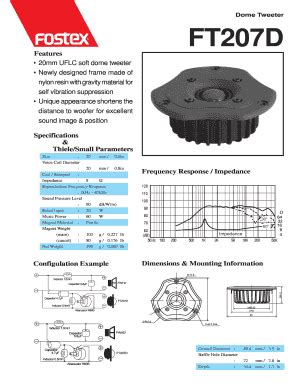 Fillable Online Dome Tweeter Fax Email Print Pdffiller