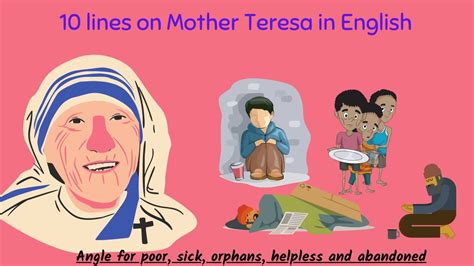 Lines On Mother Teresa In English Mother Teresa Youtube