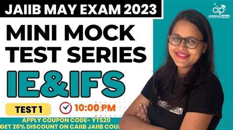 IE IFS MINI MOCK SERIES 1 Important Questions Of IE IFS JAIIB JAIIB