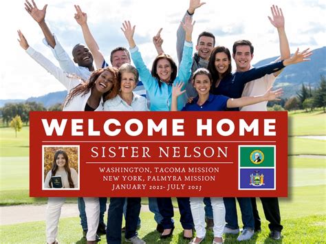 Missionary Welcome Home Banner Missionary Banner Etsy