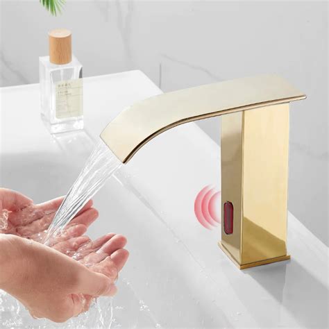 Discover Our Bathselect Gold Tall Waterfall Automatic Smart Sensor