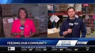 Wpbf Day Of Giving Krista Garofalo Treasure Coast Food Bank