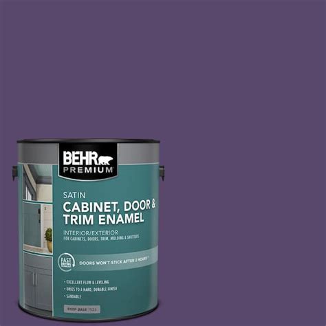 BEHR PREMIUM 1 Gal P570 7 Proper Purple Satin Enamel Interior