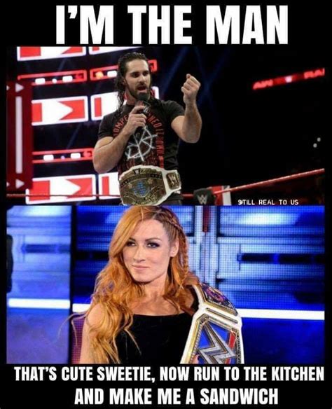 Pin By Kaylee Jensen On Fun Wwe Funny Becky Wwe Wrestling Memes