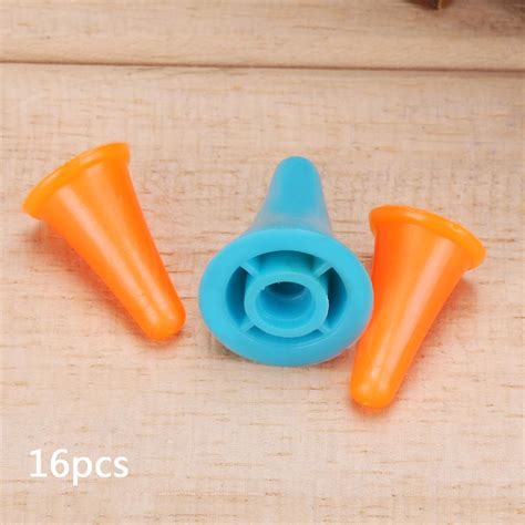 16pcs Rubber Knitting Needles Point Protectors Sweater Weaving Tool Ebay