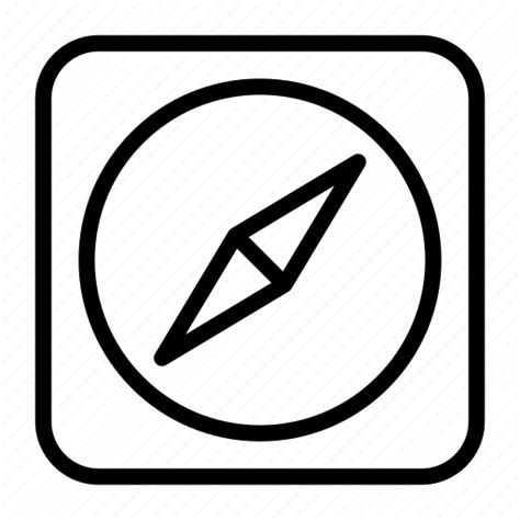 Compas Direction North Arrow Right Compass Navigation Icon