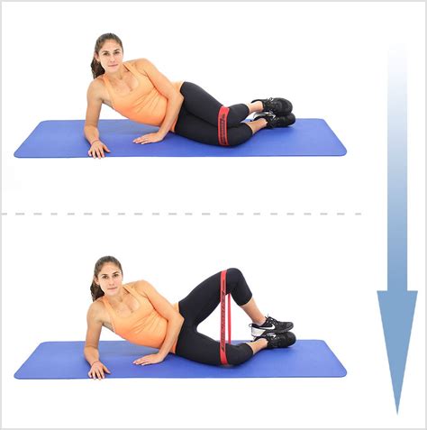 Lying Bent Leg Abduction With Loop Resistance Bands Artofit