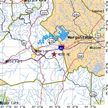 Nebo, North Carolina (NC) ~ population data, races, housing & economy