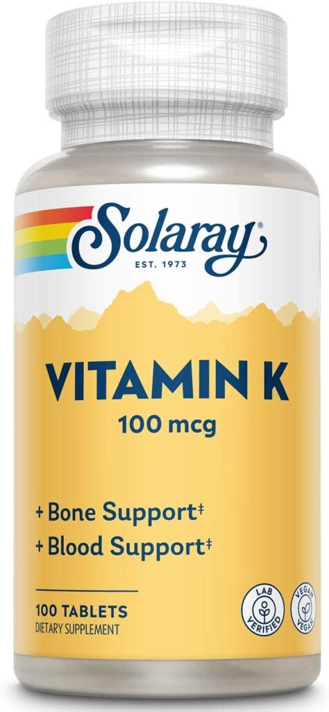 SOLARAY Vitamin K 1 100mcg Review Vitamin Reviewer