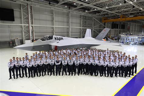 Turkish Air Force Cadets With Kaan In The Background 4096x2731 R