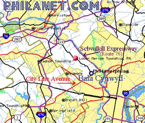 Bala Cynwyd, PA: Located along City Line Avenue between Philadelphia ...