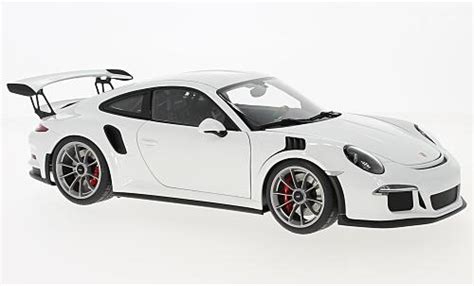 Miniature Porsche 991 GT3 RS 1 18 AUTOart 911 GT3 RS Blanche 2016