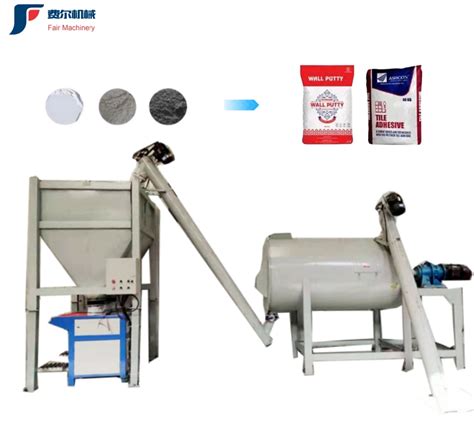 Dry Mortar Mixing Plant Tile Adhesive Simple Sand And Cement Gypsum