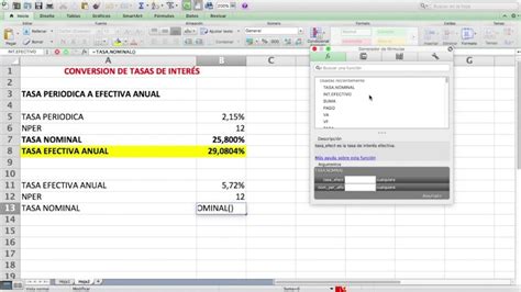 Convertir Tasa Efectiva Anual A Mensual En Excel Recursos Excel Hot