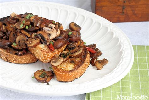 Easy Tuscan Mushroom Bruschetta Recipe Mom Foodie