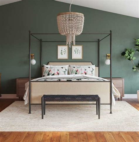 Sage Green Accent Wall In Bedroom / Newly Painted Sage Green Accent Wall Living Room Color ...