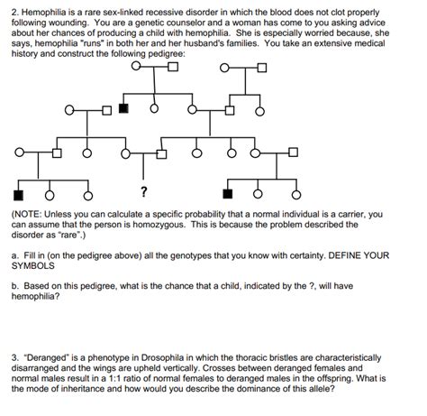 Solved Hemophilia Is A Rare Sex Linked Recessive Disorder Chegg