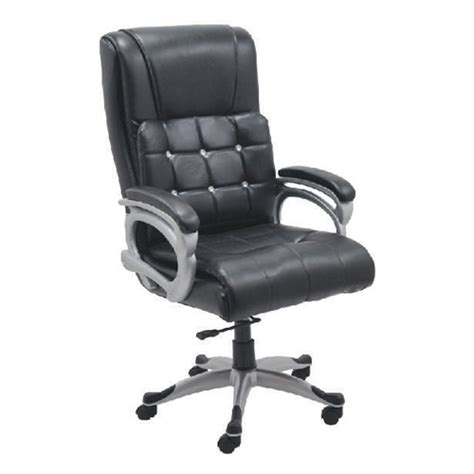 Leather High Back Ft Director Chair Fixed Arm Black At Rs In