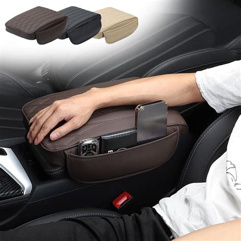 Leather Car Armrest Box Pad New Waterproof Car Center Console