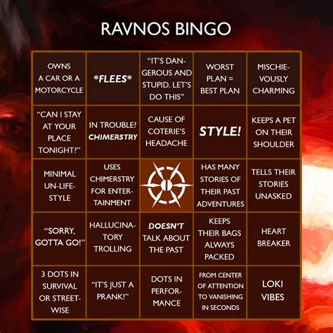 Vampires Vampire Masquerade Bingo Board World Of Darkness Factions