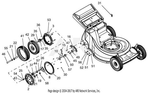 Honda Self-propelled Lawn Mower Parts Diagram