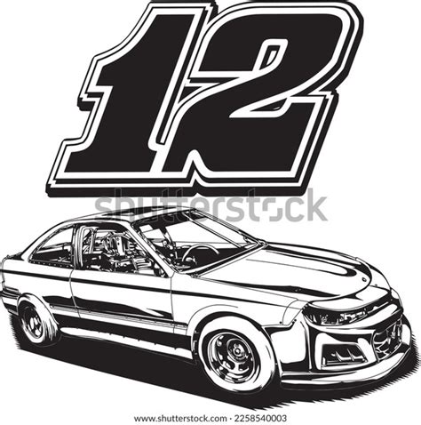 Drag Race Outline Illustration Poster Digital Stock Vector (Royalty Free) 2258540003 | Shutterstock