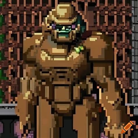 Iconic Character From The Classic Doom Video Game Series On Craiyon