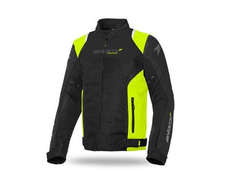 Chaqueta Seventy SD JR48 Verano Racing Hombre Negra Amarillo Fluor